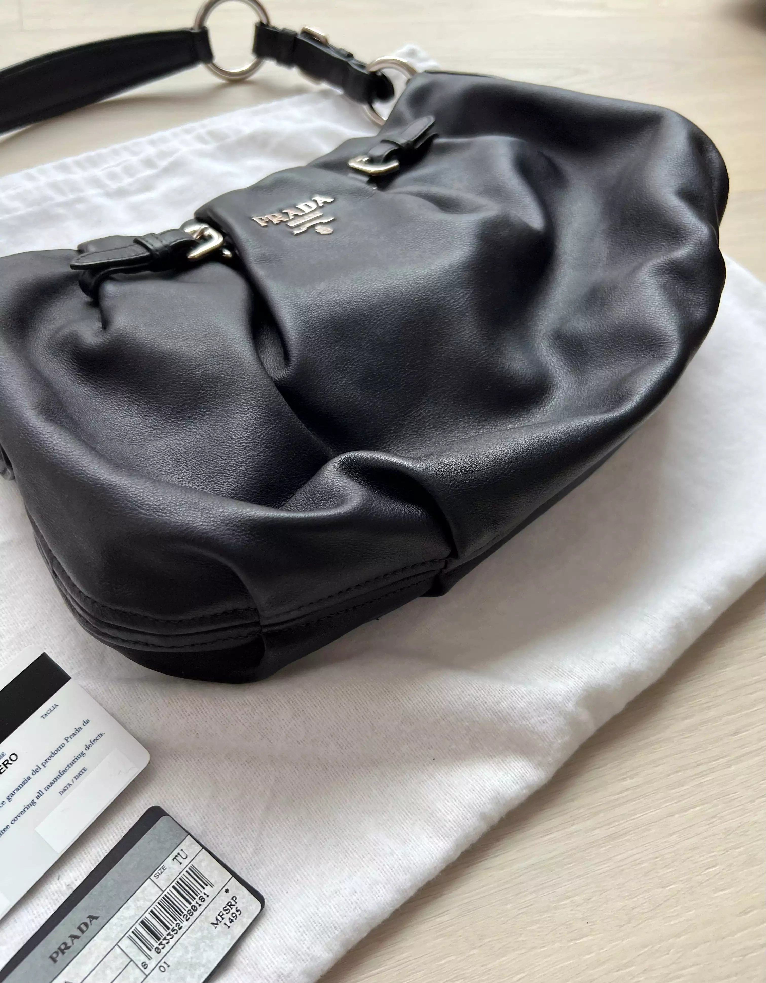 Prada Nappa Leather Shoulder Bag