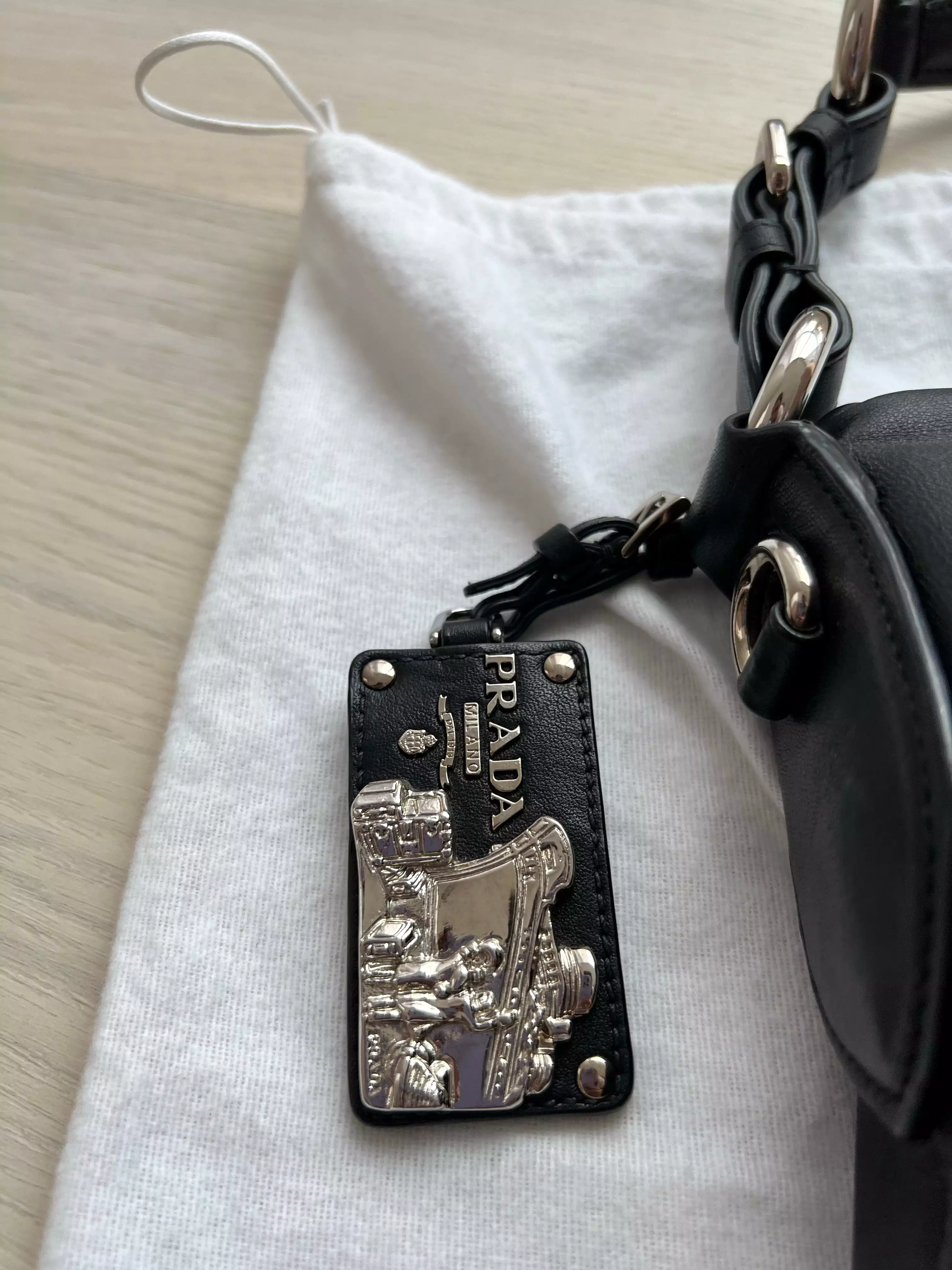 Prada Nappa Leather Shoulder Bag