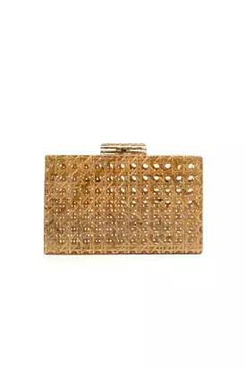 RACHEL RATTAN CLUTCH