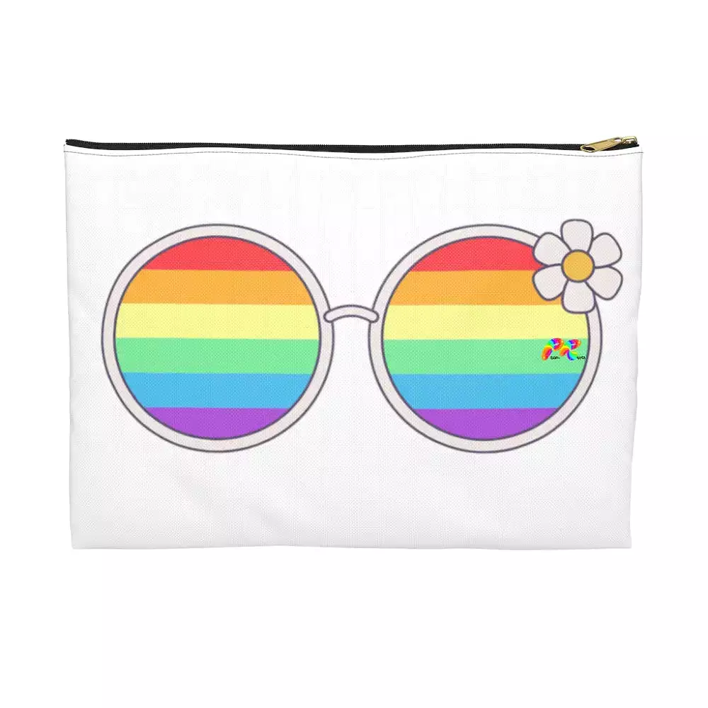 Rainbow Sunglasses with Daisy, Accessory Pouch