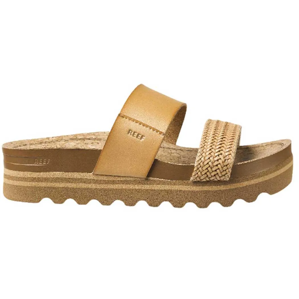 Reef Cushion Vista Hi Slide Sandal Natural Braid (Women's)