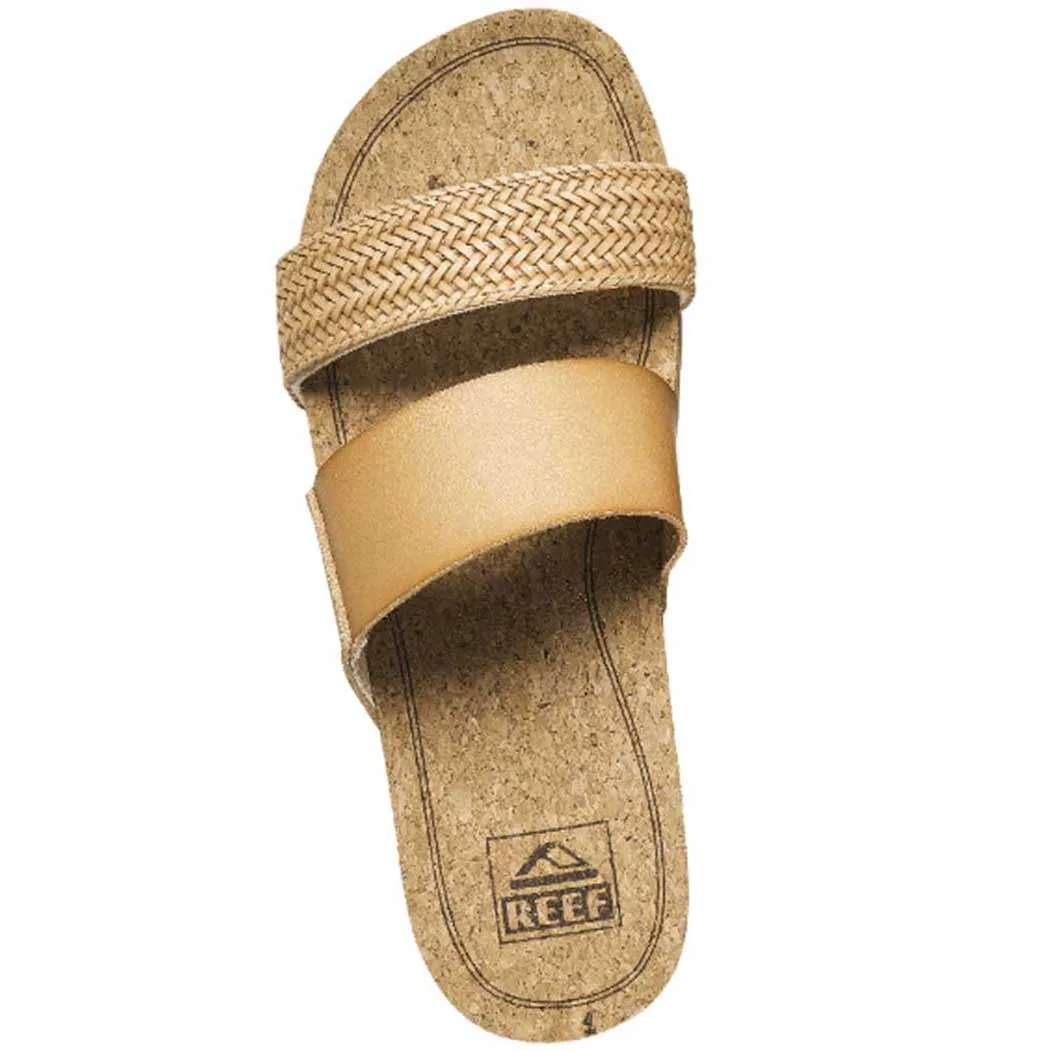 Reef Cushion Vista Hi Slide Sandal Natural Braid (Women's)