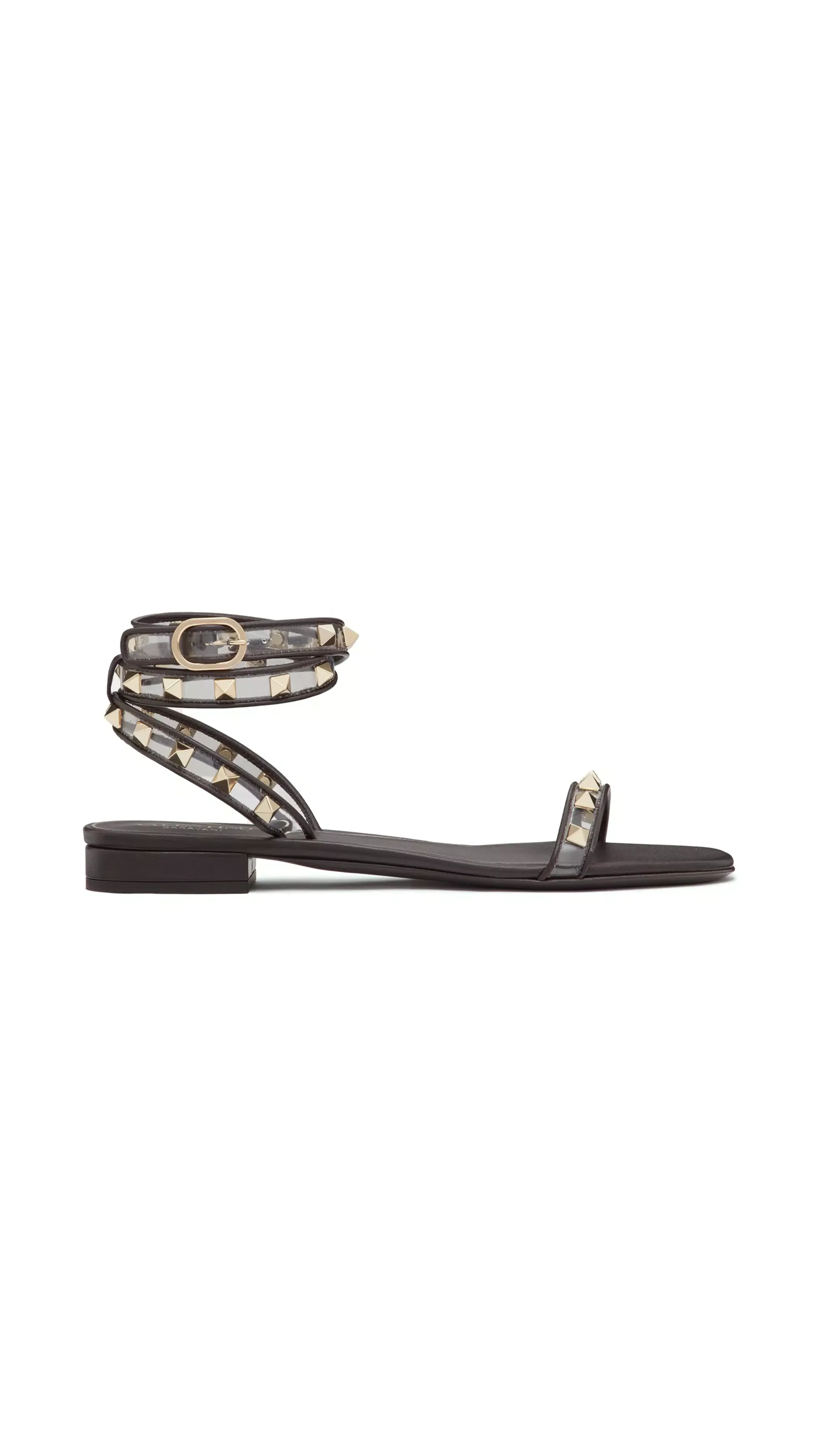 Rockstud Polymer Sandal 15MM - Black/Transparent