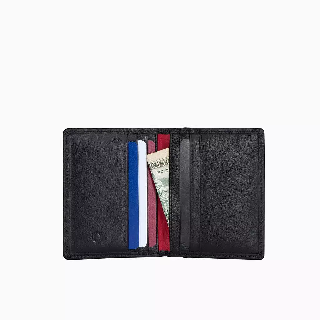 Slim Bifold Card Holder, Black Camo