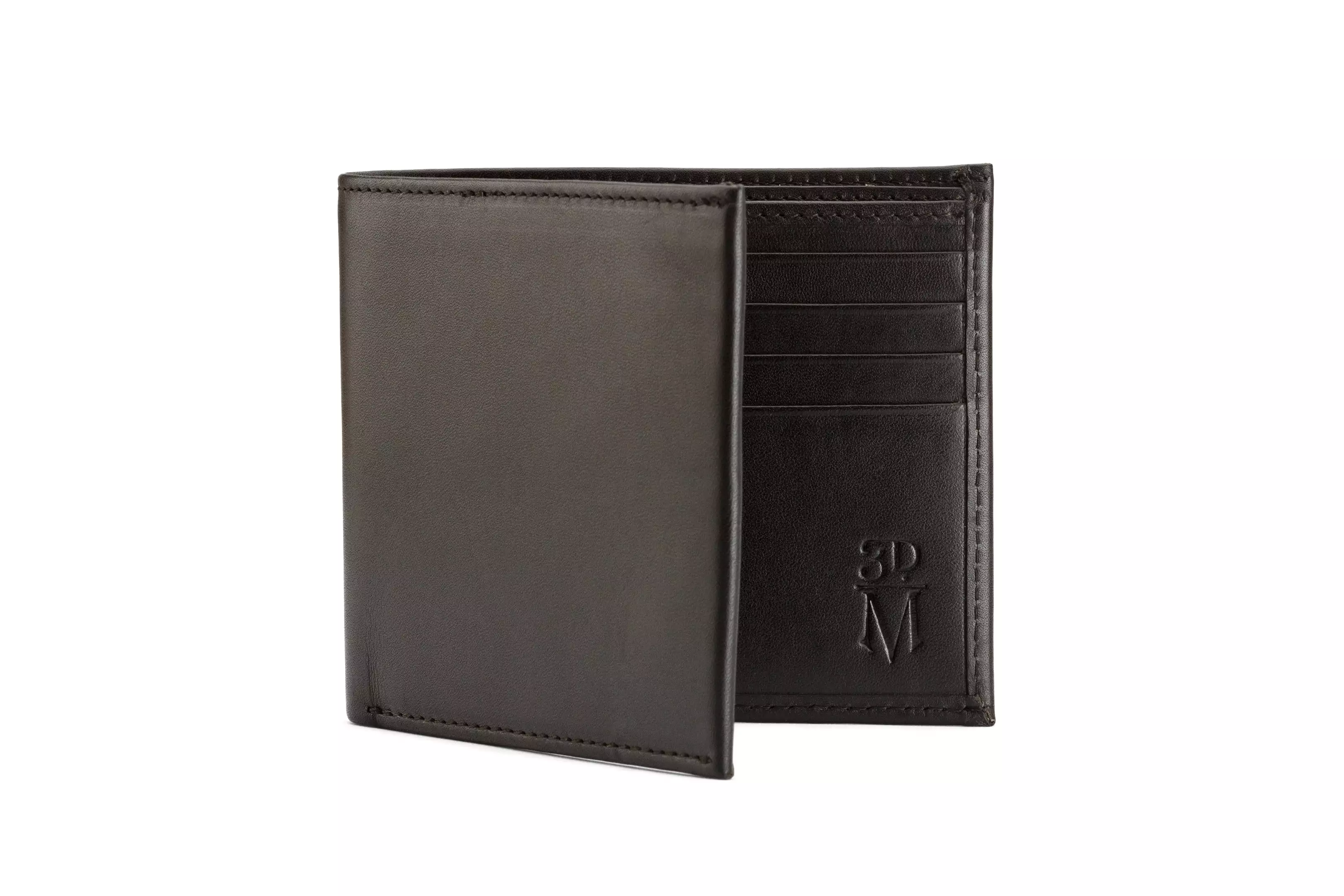 Slim Leather Wallet - Black