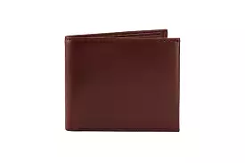 Slim Leather Wallet - Burgundy