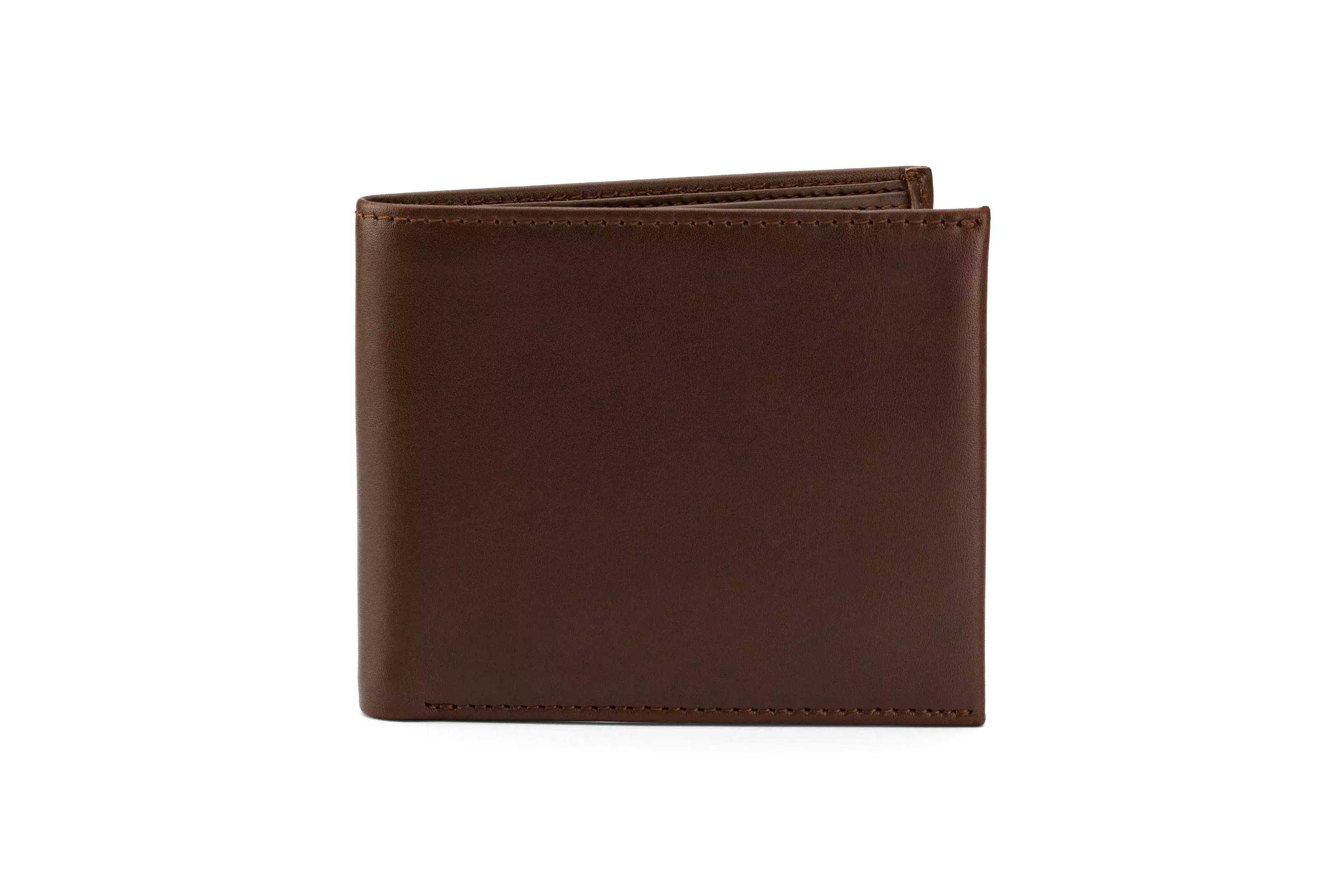 Slim Leather Wallet - Dark Brown