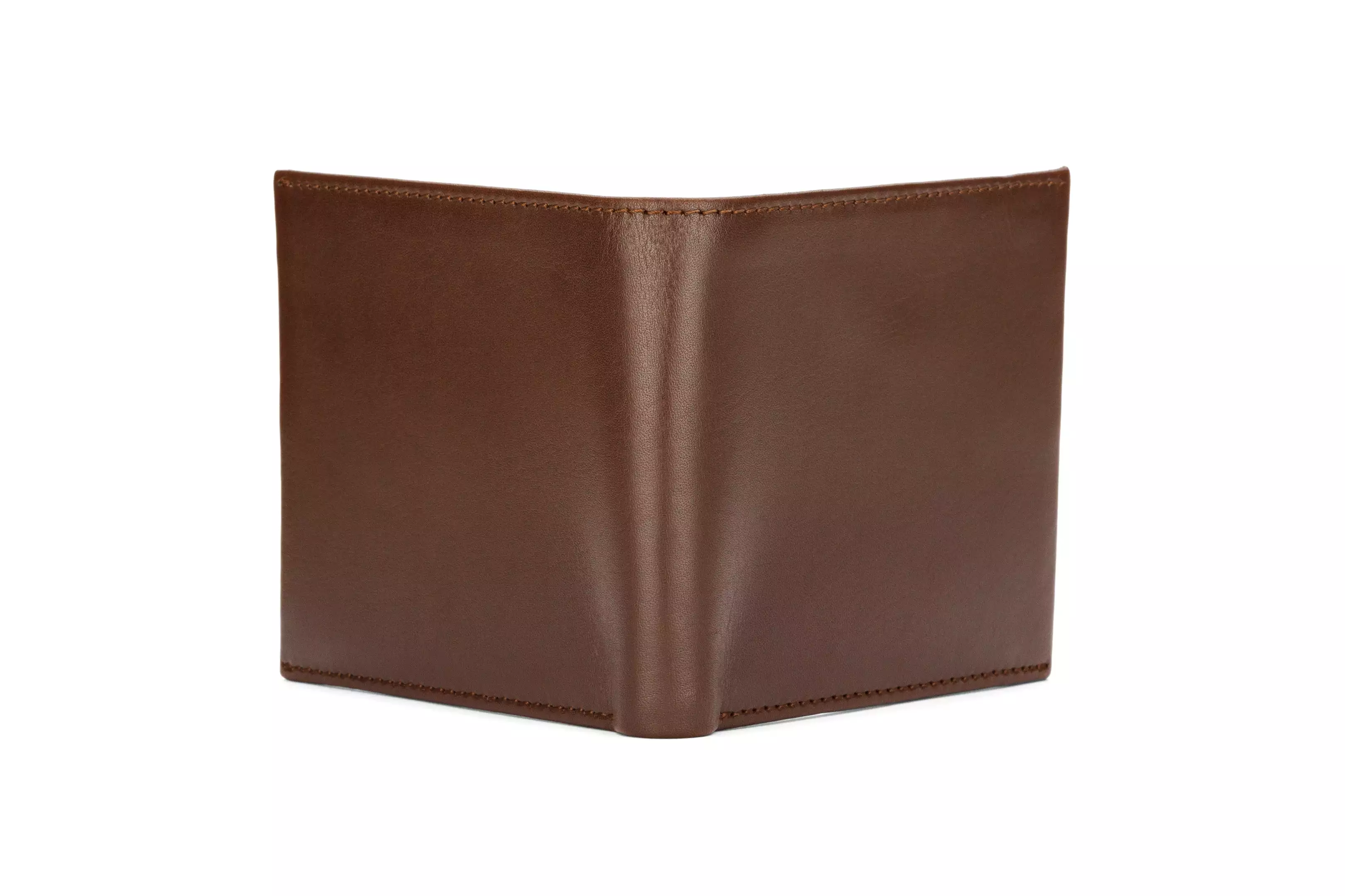 Slim Leather Wallet - Dark Brown