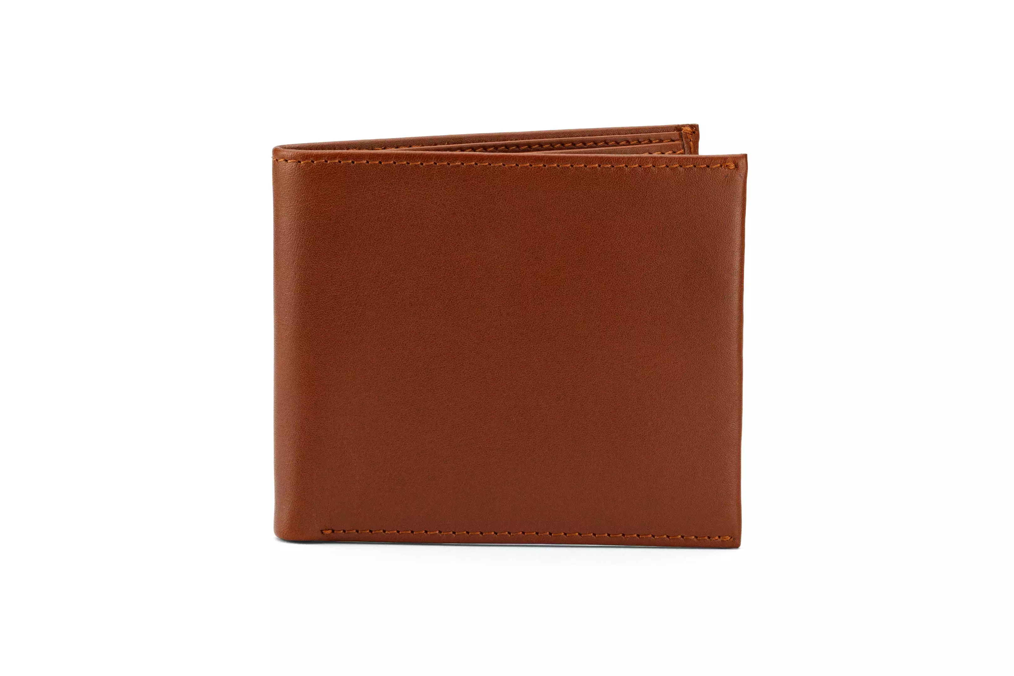 Slim Leather Wallet - Medium Brown