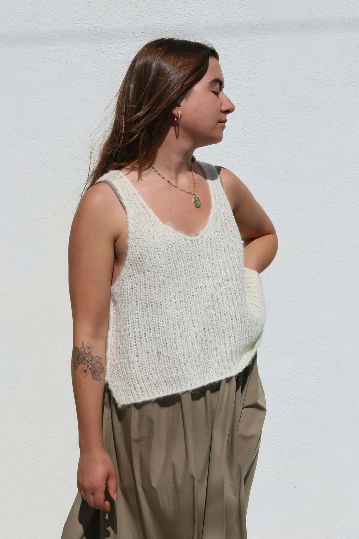 Sweater Tank - Cream