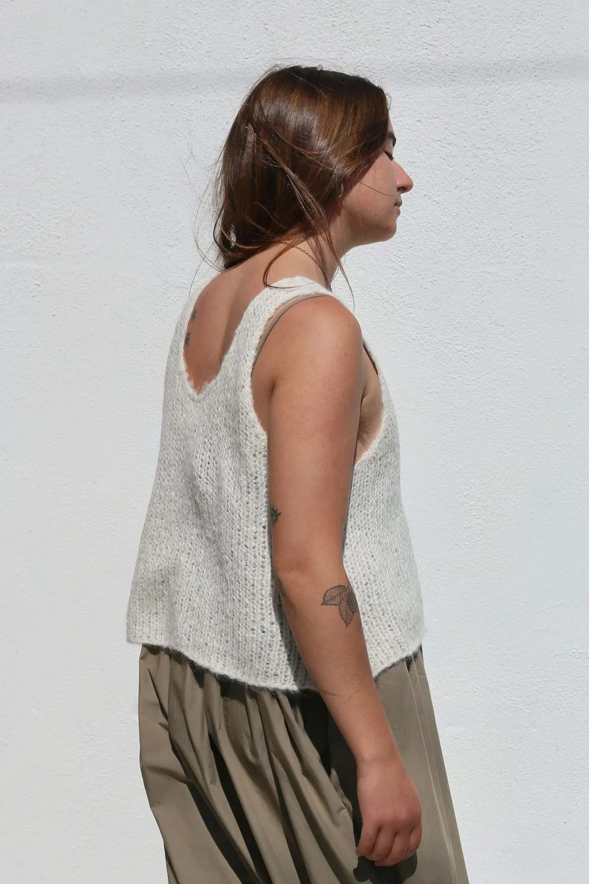 Sweater Tank - Cream