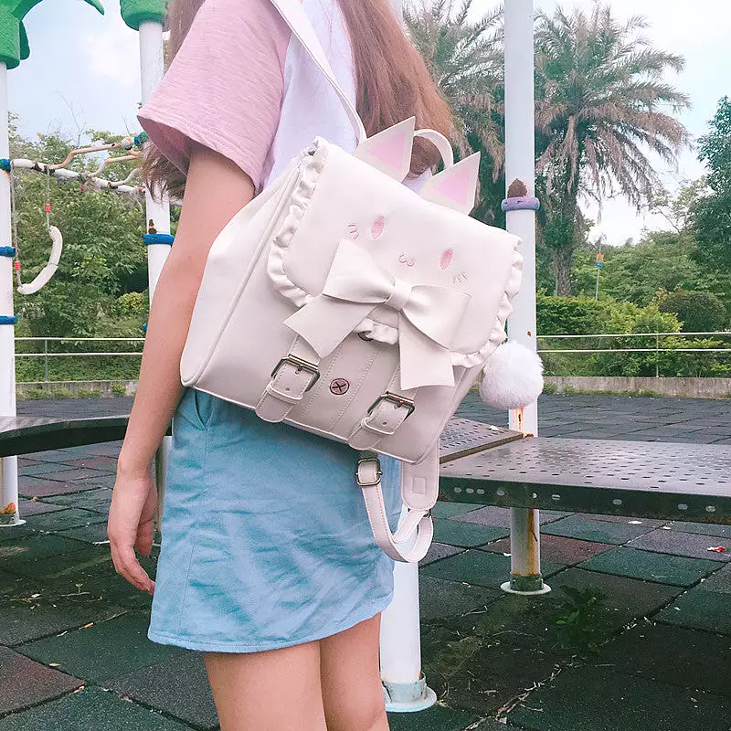 SWEET CAT BOW BACKPACK BY91025