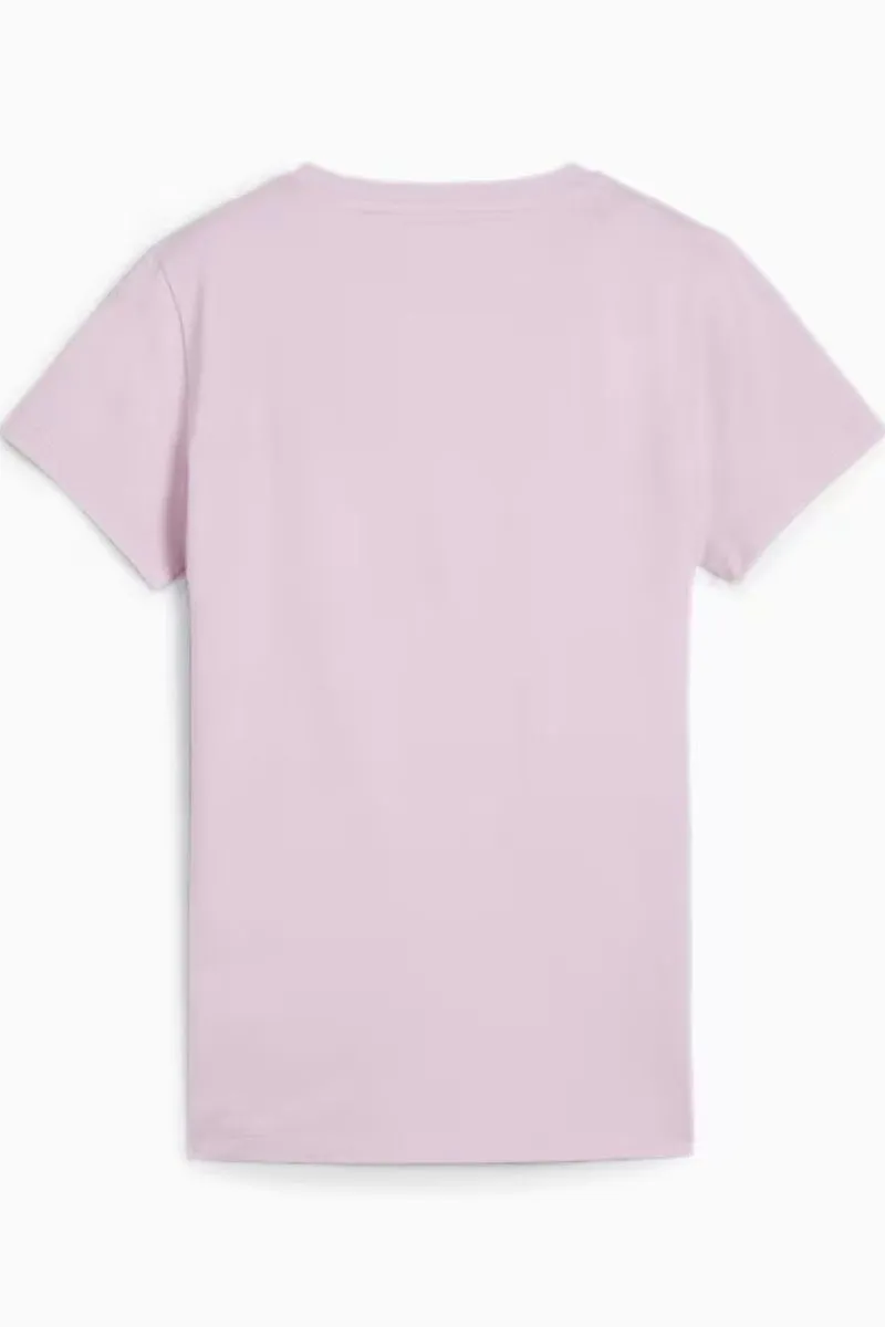 T-shirt corta con logo Essentials donna Rosa