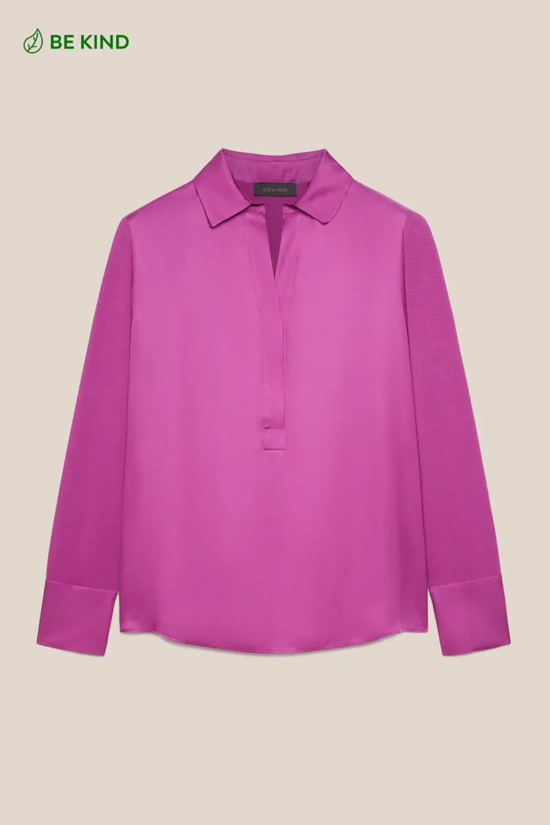 T-shirt in viscosa ECOVERO donna Fucsia