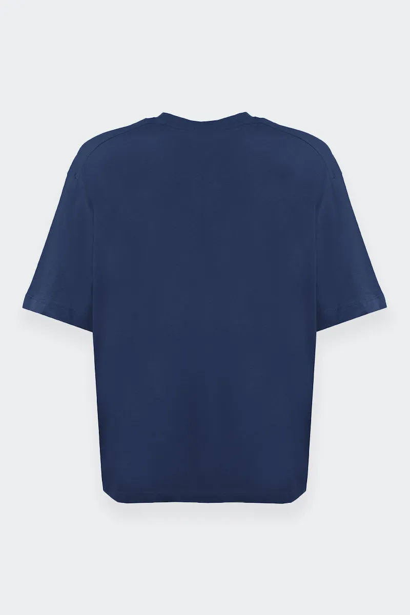 T-SHIRT OVERSIZE BLU