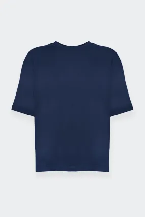 T-SHIRT OVERSIZE BLU