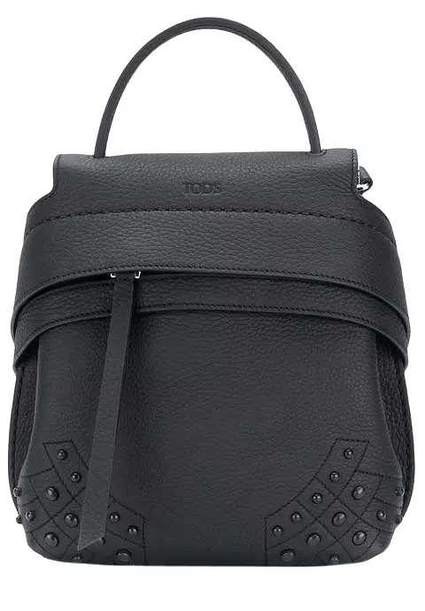 Tod's Medium Leather Studded Wave Backpack