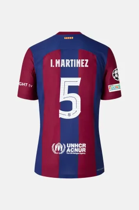 UCL FC Barcelona home shirt 23/24 – Junior - I. MARTNEZ