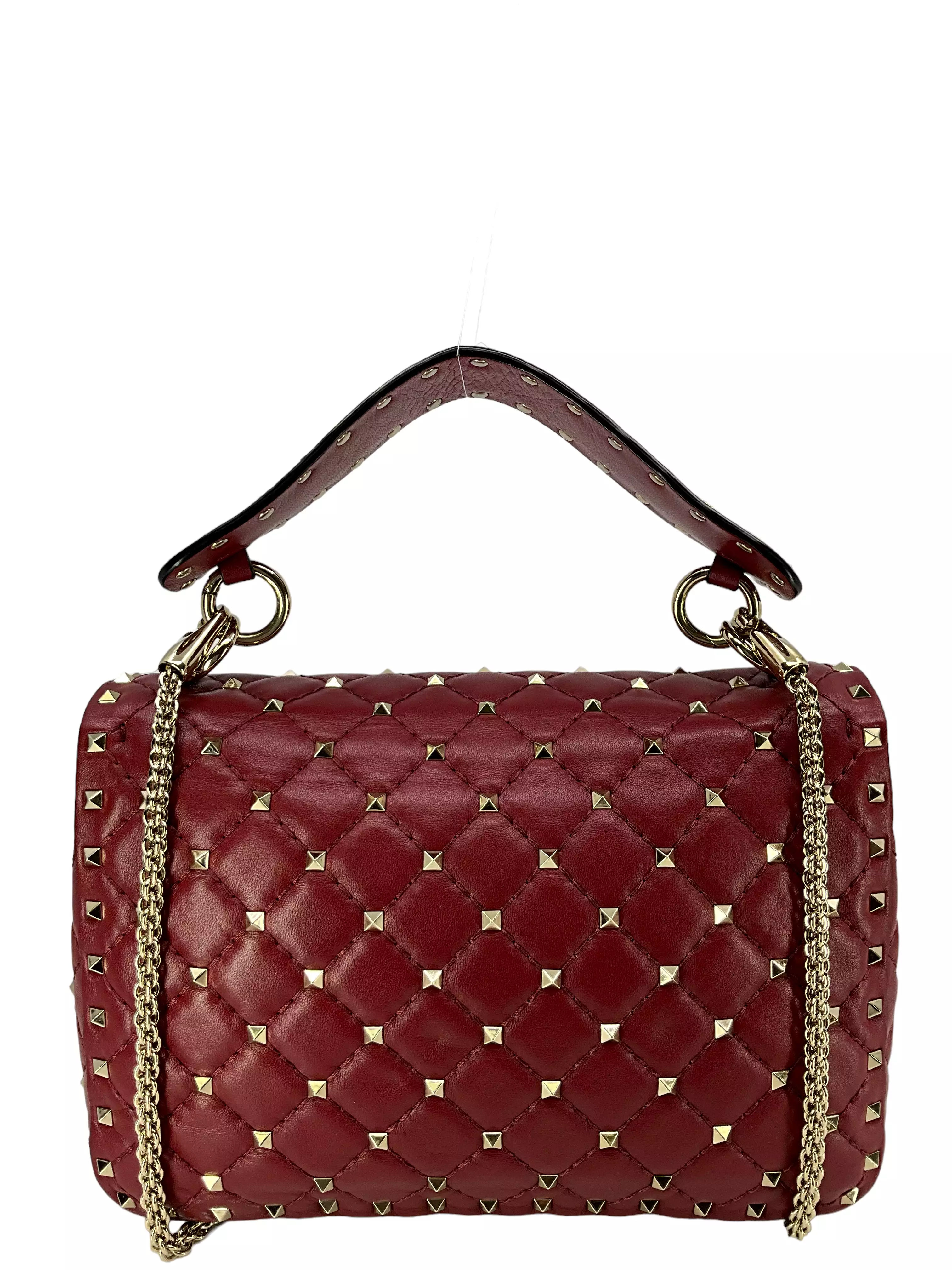 Valentino Nappa Medium Rockstud Spike Shoulder Bag