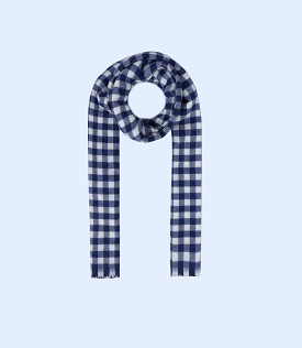 WA1138-NAVY-Scarf For Women