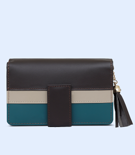 WB2220-Teal/coffe-Women Wallet