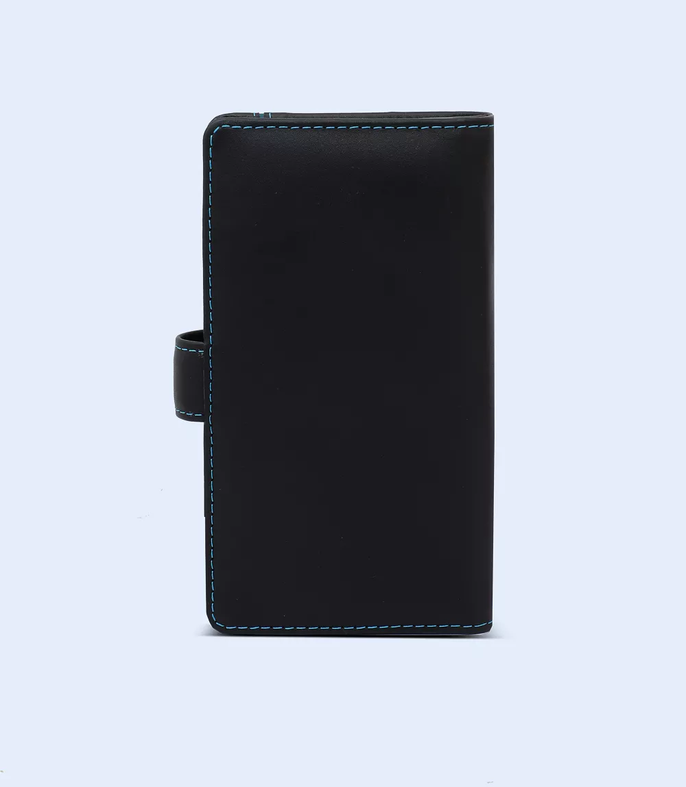 WB2222-BLACK/TEAL-Women Wallet