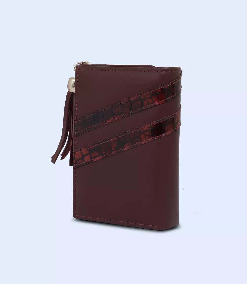 WB2229-MAROON-Women Wallet