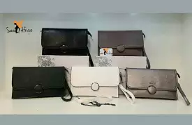 Wide clutch bag