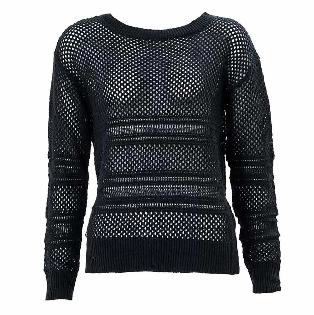 Womens Organic Open-Knit Hemp and Cotton Jumper